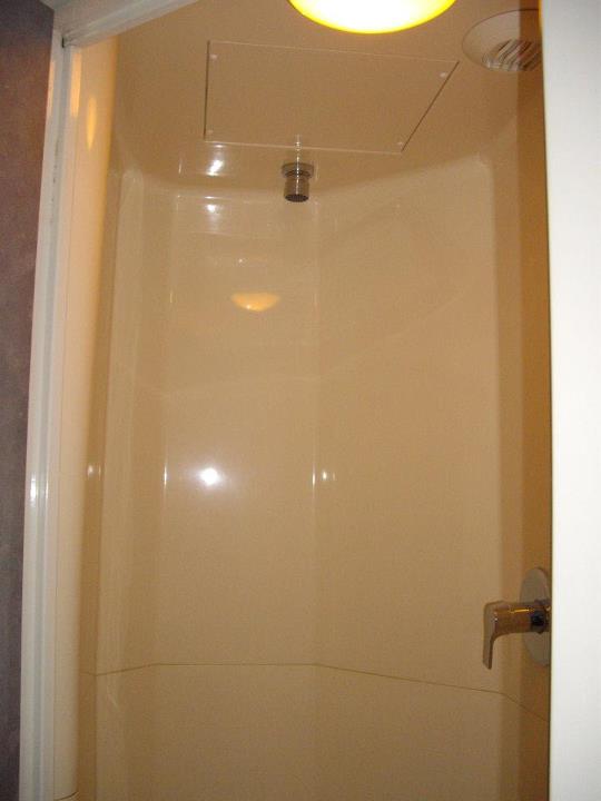 Shower head in Etap Hotel, Paris